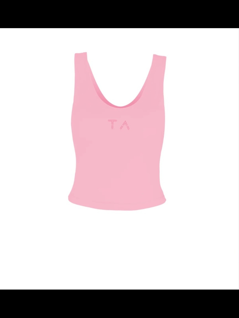 Pink Tank Top with Subtle TA Logo